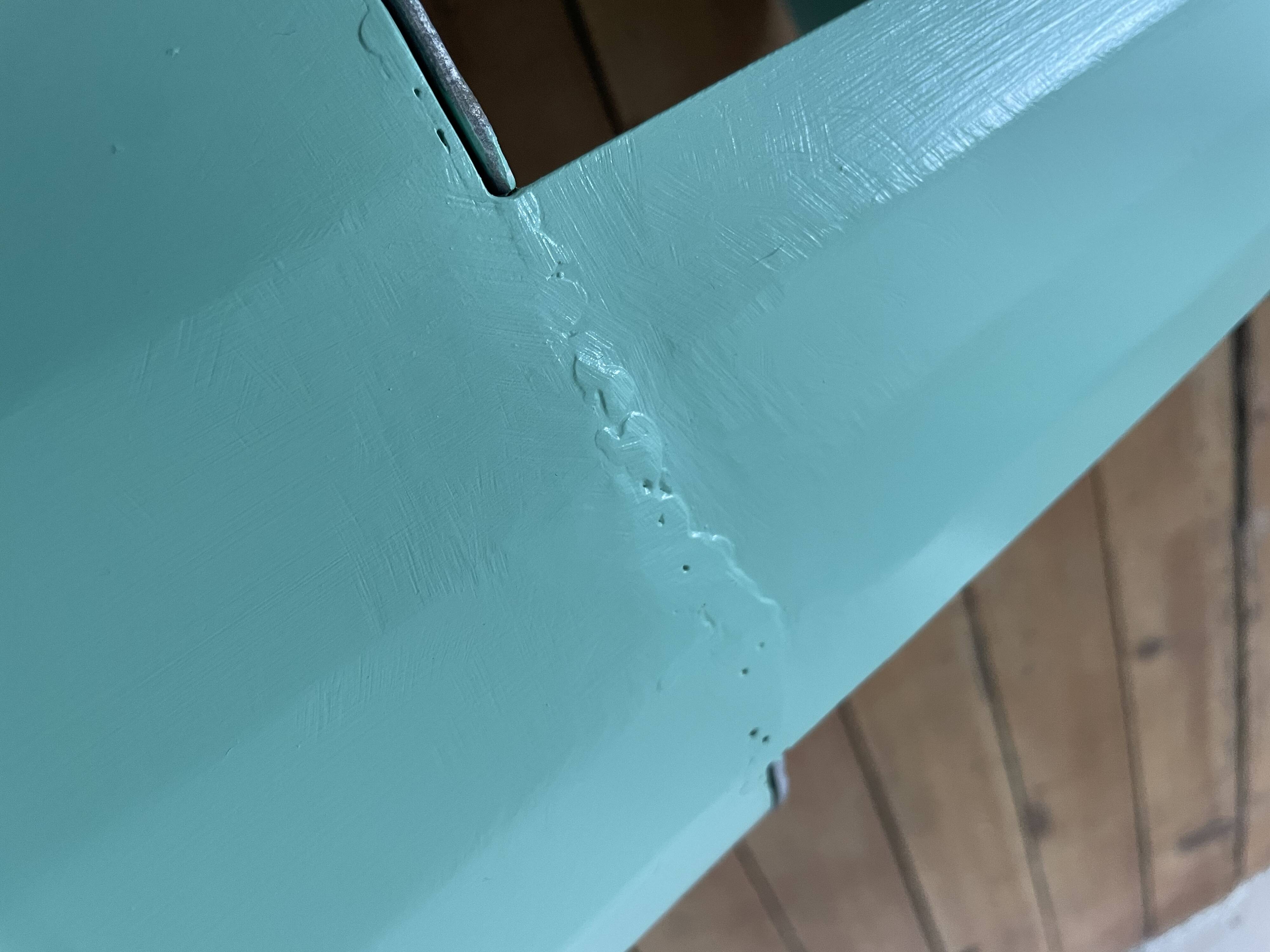 Former circus podium repainted Farrow And Ball