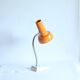 Lampe de bureau en métal orange par Sis Leuchten, Allemagne 1960