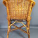 Fauteuil enfant rotin & osier vintage 70s