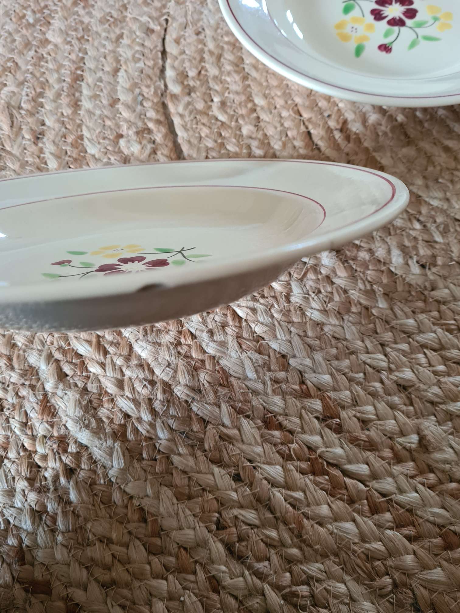 7 hollow earthenware plates from Salins