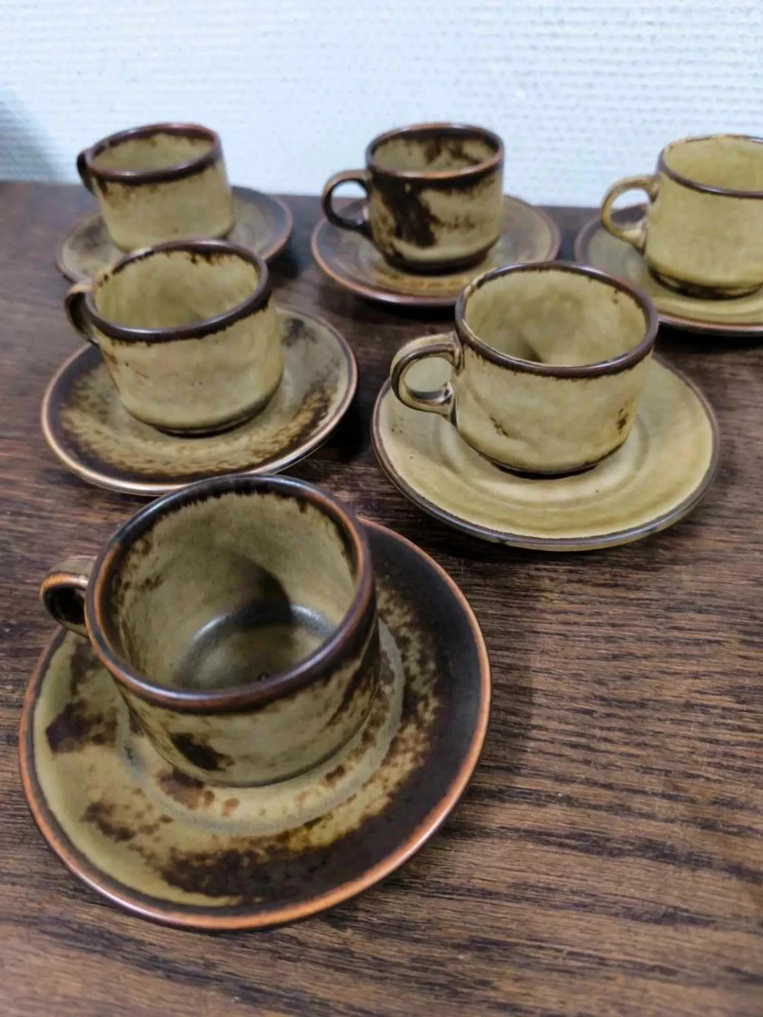 Set of 6 cups and saucers Langenthal