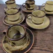 Set of 6 cups and saucers Langenthal
