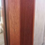 Mirror 60s in curved exotic wood