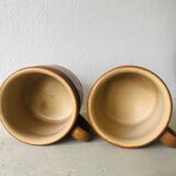 Set of 2 sandstone mugs