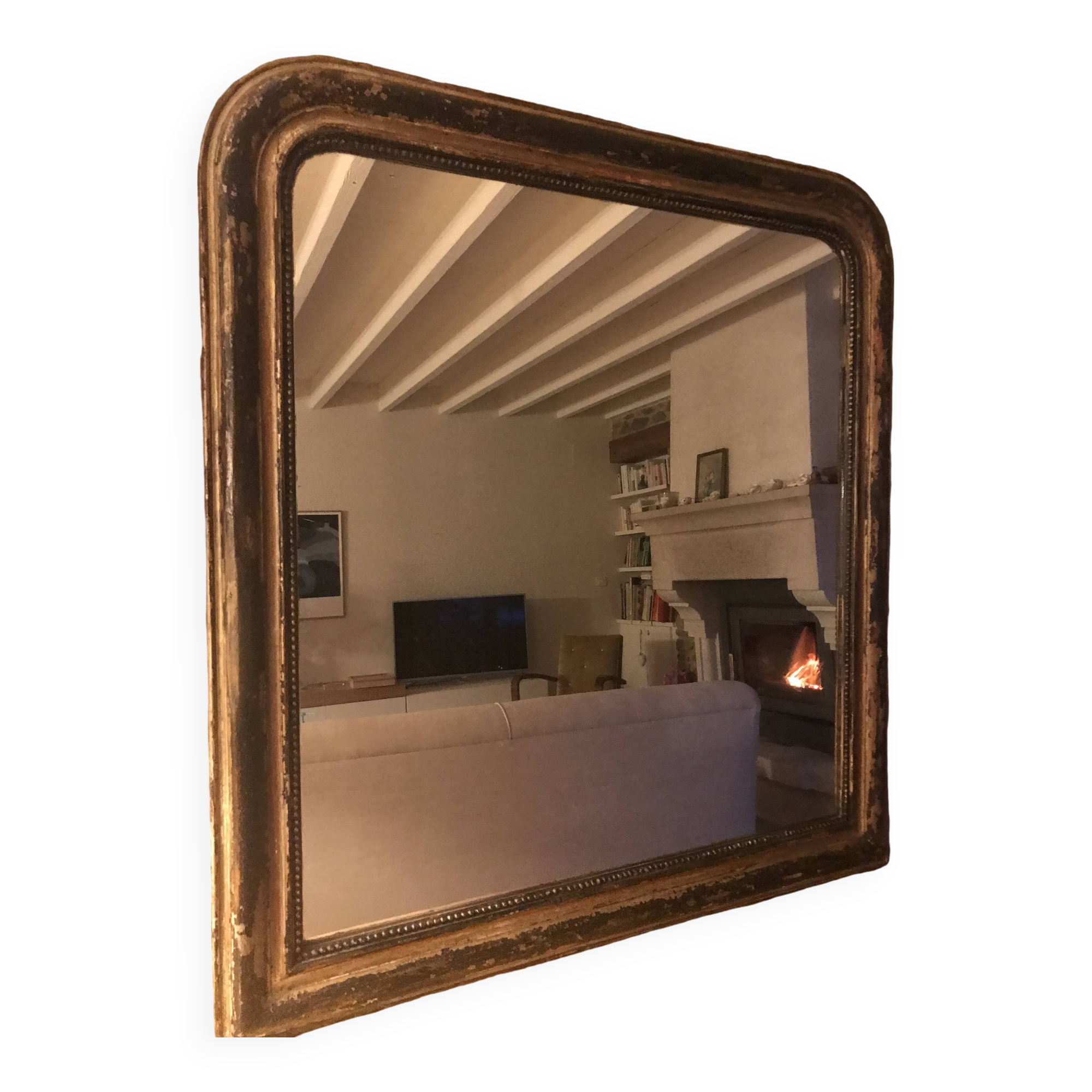 Large black Louis Philippe mirror