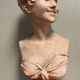 Terracotta sculpture from the Art Nouveau period after Georges Van der Straeten around 1900