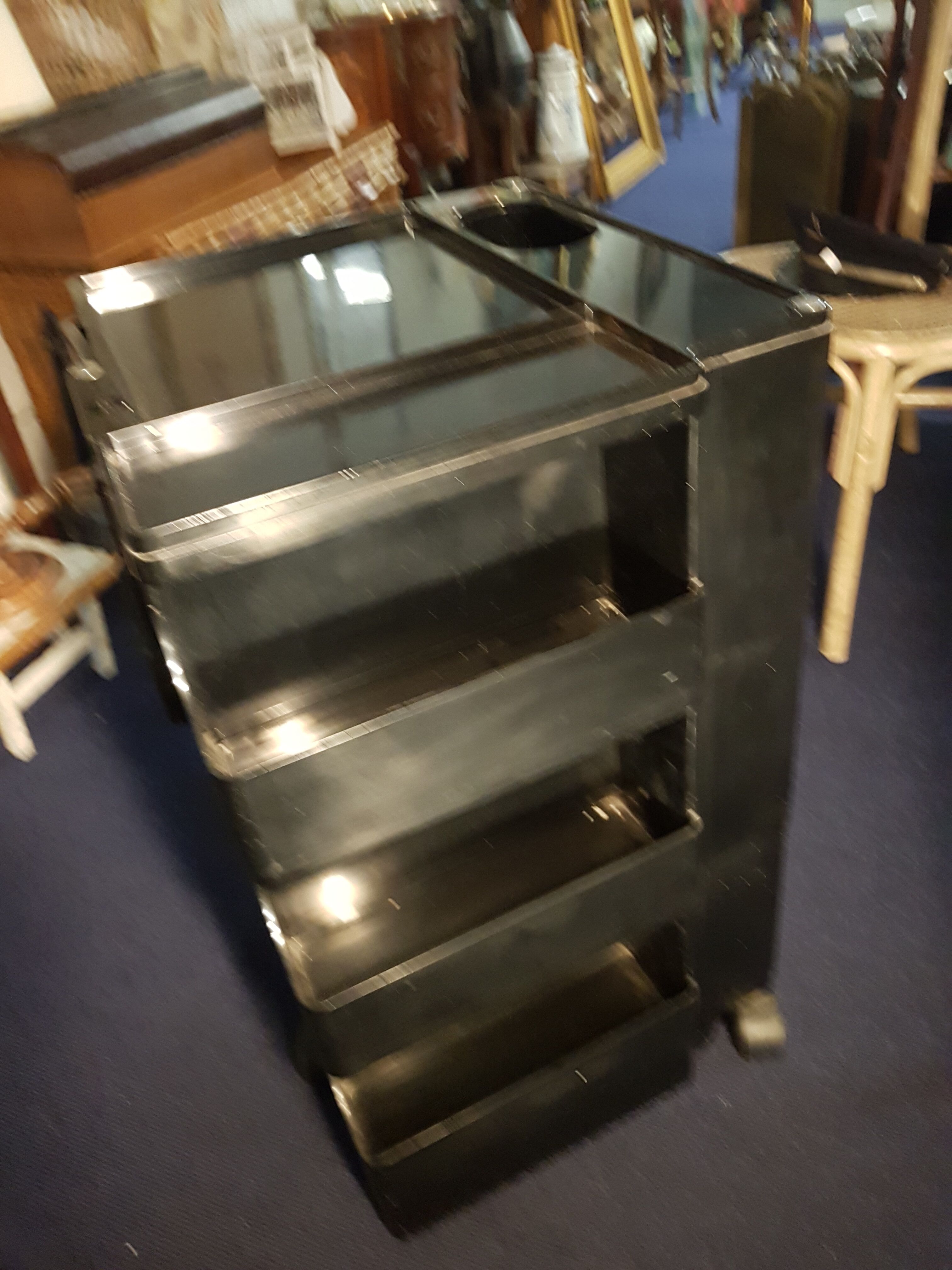 Joe Colombo black serving table