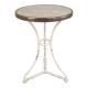 Bistro table with a marble top and brass edging, early 20th century.