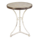 Bistro table with a marble top and brass edging, early 20th century.