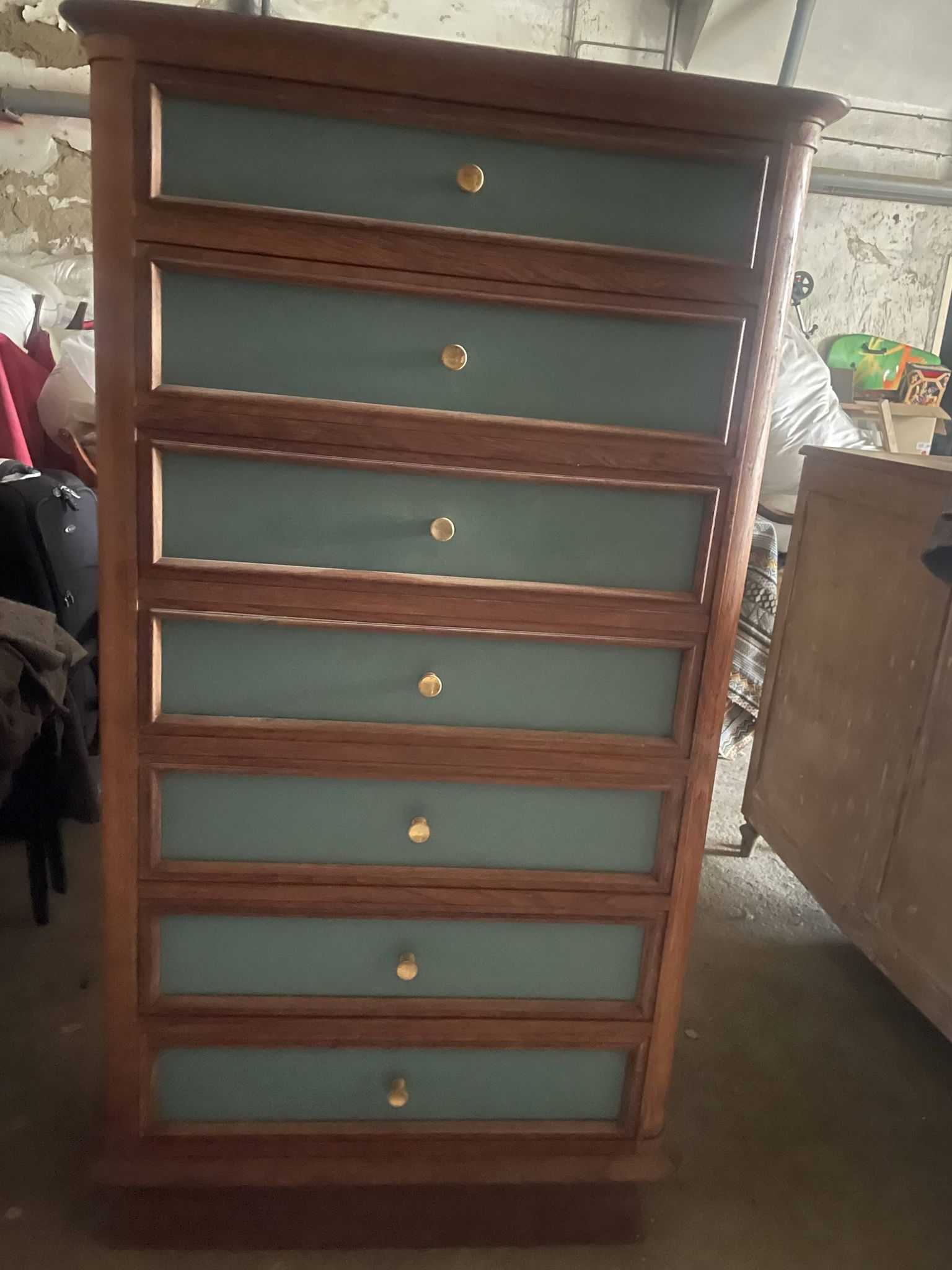 Secrétaire en bois rénové
