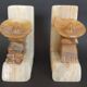 Vintage onyx bookends from the 60s and 70s
