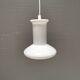 Lampe en verre opale à double couche, produite à Holmegaard Glassworks pour Lyskaer Lighting, Danemark, années 70