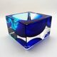 1970s Square Ashtray or Catch-all in Murano Glass by Flavio Poli.