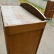 1960s Parisian Art Deco display case in solid oak