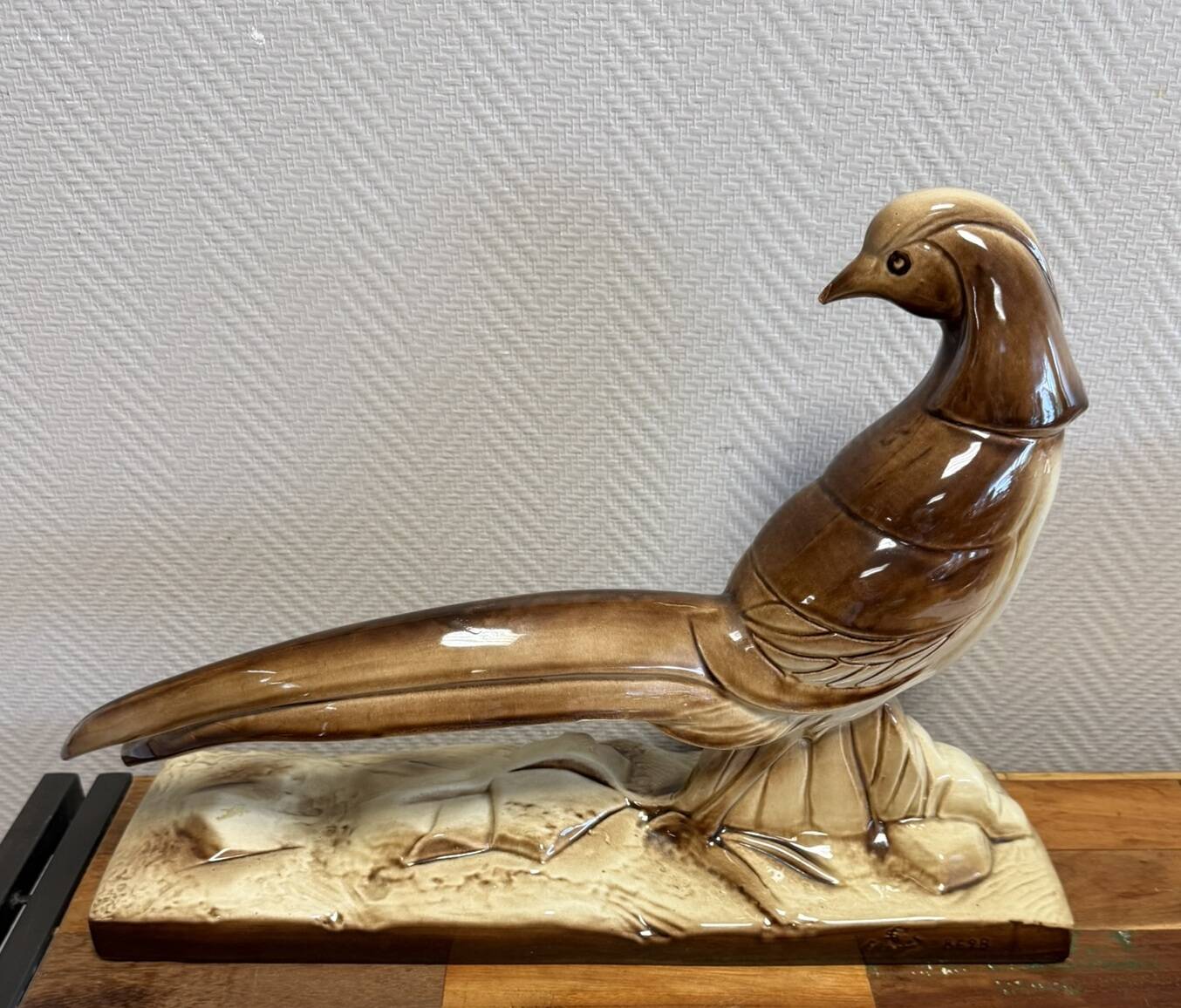 Charles Lemanceau: Art Deco ceramic pheasant