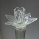 Grand bougeoir Murano transparent ancien