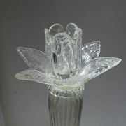 Grand bougeoir Murano transparent ancien