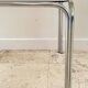 1970s coffee table glass and chrome steel