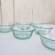Vintage Biot glassware blown glass ramekins