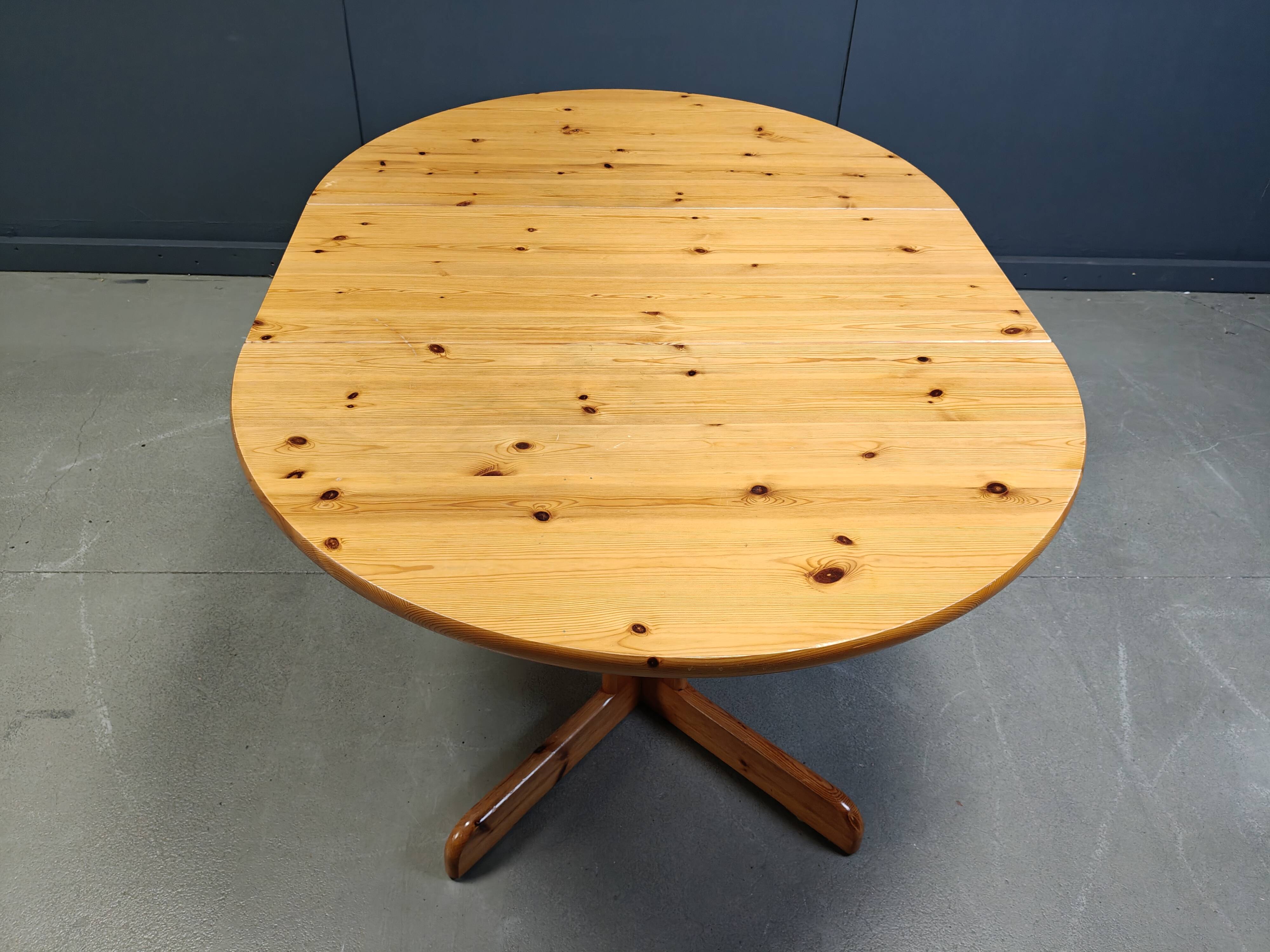 Rainer Daumiller style pine wood  Dining Table, 1970s