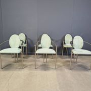 Vintage dining chairs by Belgochrom, set of 6 - 1980s
