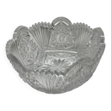 Bohemian crystal salad bowl