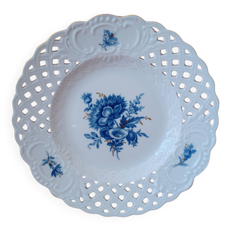 Meissen floral decor plate.