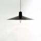 Rare, Height-Adjustable Black Metal Lamp from the 1950s