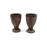 Lot of two sandstone mazagrans