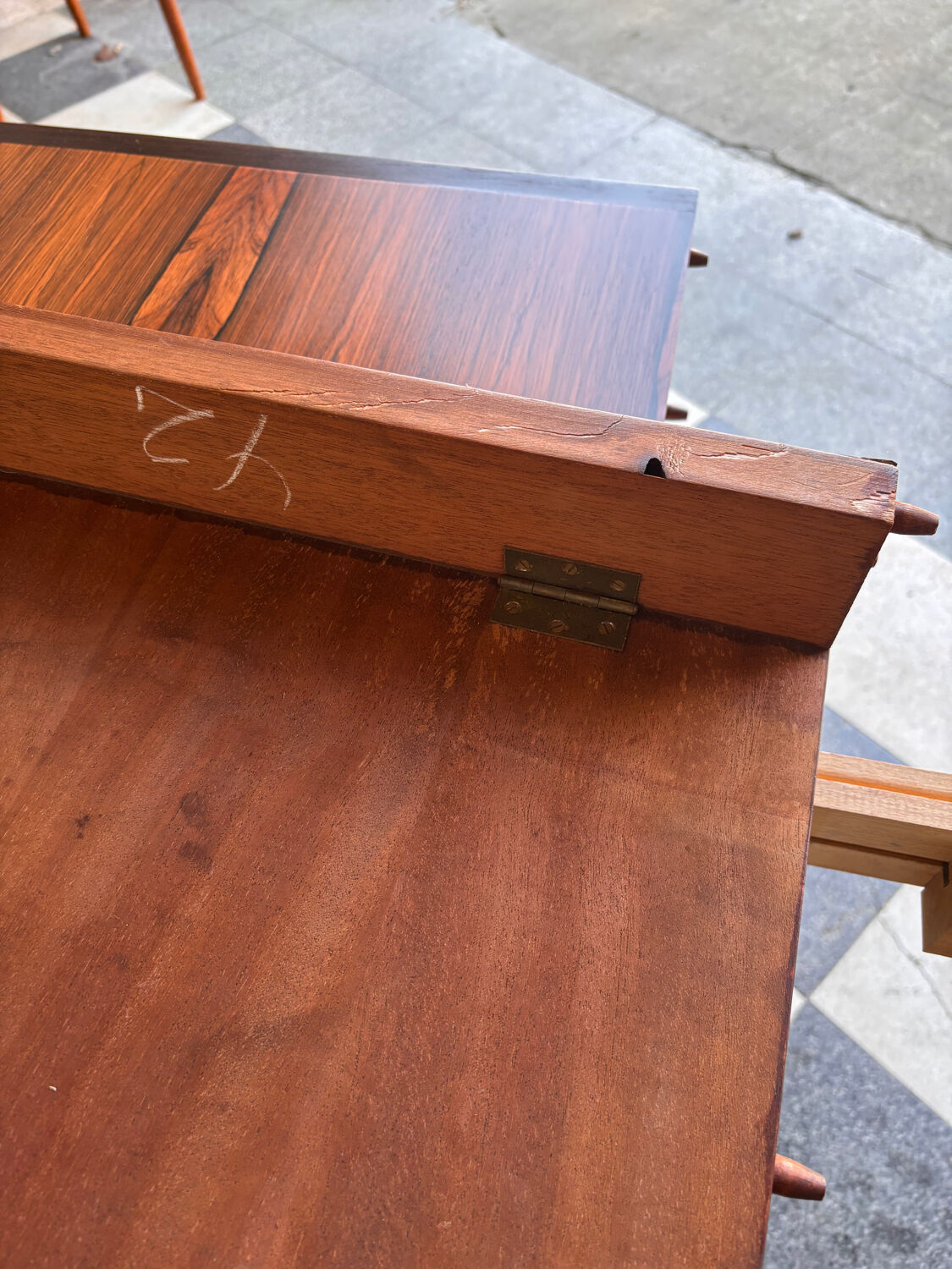 Table Arne Vodder en palissandre