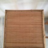 Pair of bamboo side tables