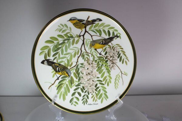 12 assiettes ''oiseaux chanteurs du monde'', Franklin Wedgwood Singer Arthur 1977