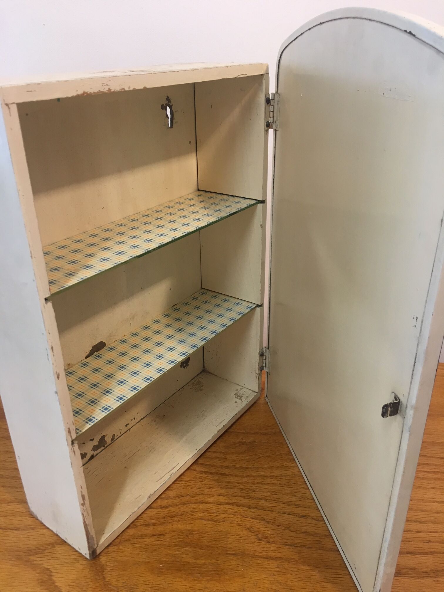 Old front mirror medicine cabinet