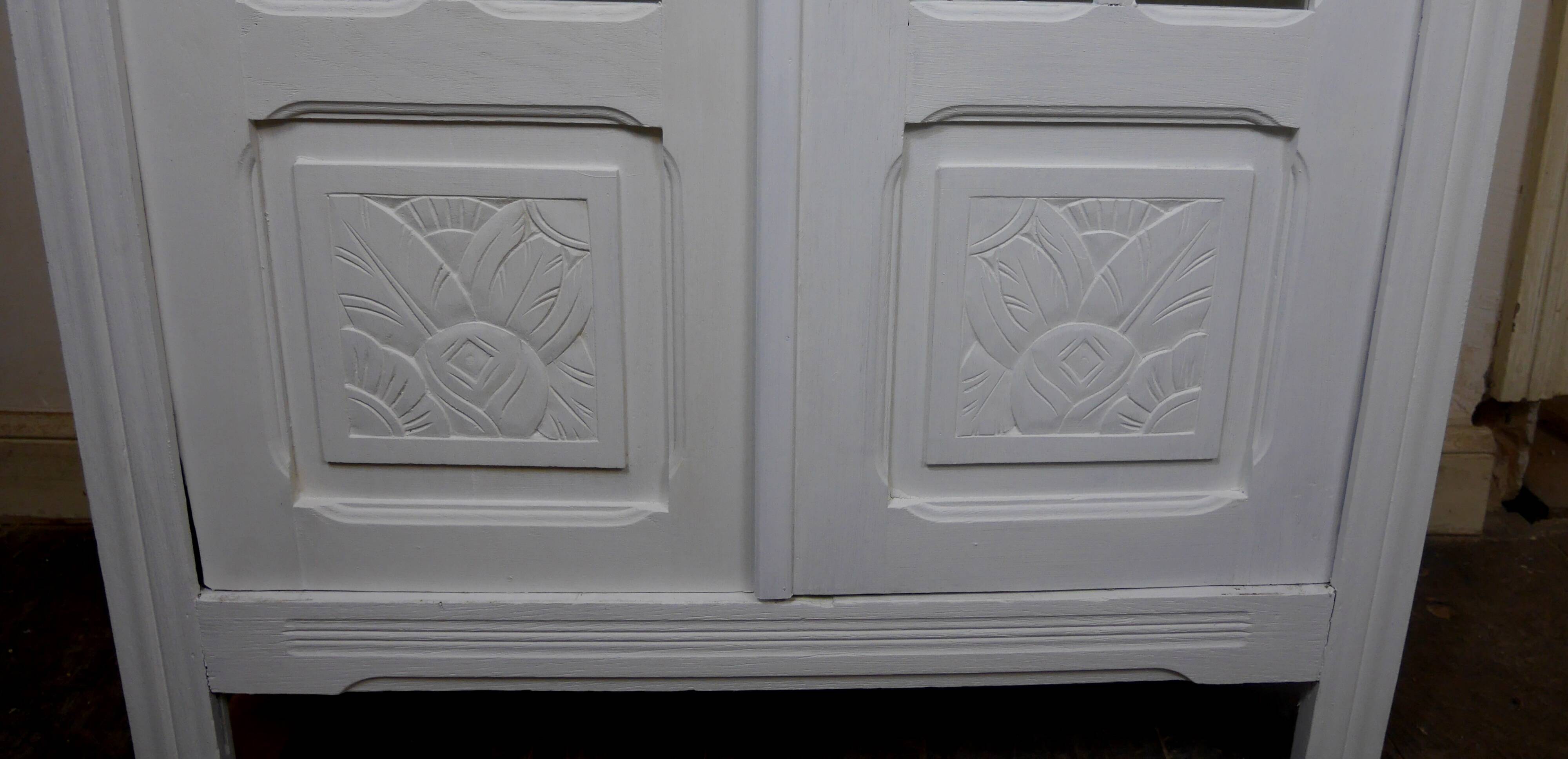 Parisian art deco glass display cabinet