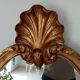 Antique baroque rococo mirror in gilded wood 77*47 cm