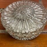 Antique ceiling light wall lamp luxalp n220 molded glass + vintage metal support