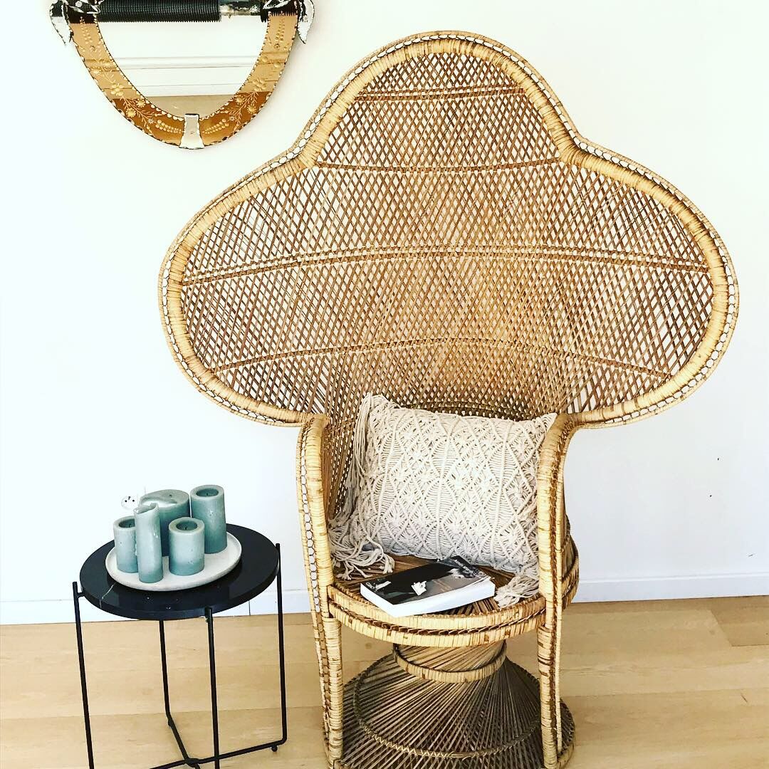 Emmanuelle vintage rattan armchair