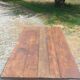 19th century farmhouse table in oak and poplar with spindle legs 198cm