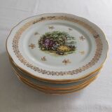 Assiettes porcelaine Fragonard vintage