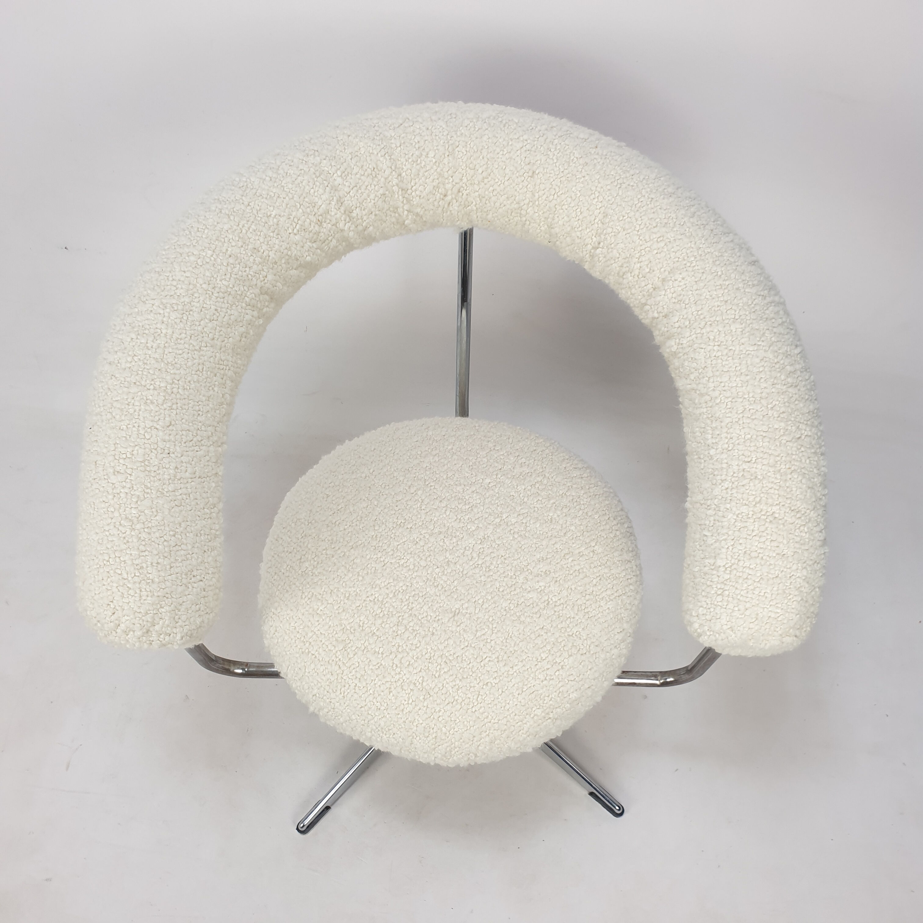 Ensemble de 2 fauteuils ronds, années 1970