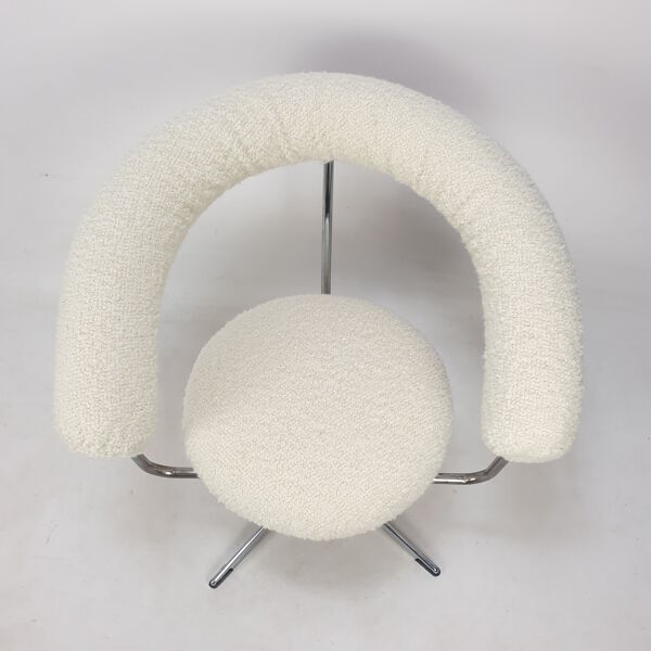 Ensemble de 2 fauteuils ronds, années 1970