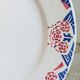Nine Sarreguemines earthenware dessert plates, Brunoy service, 1940s