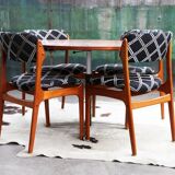 Westnofa round dining table in solid teak, Norway, 1960s