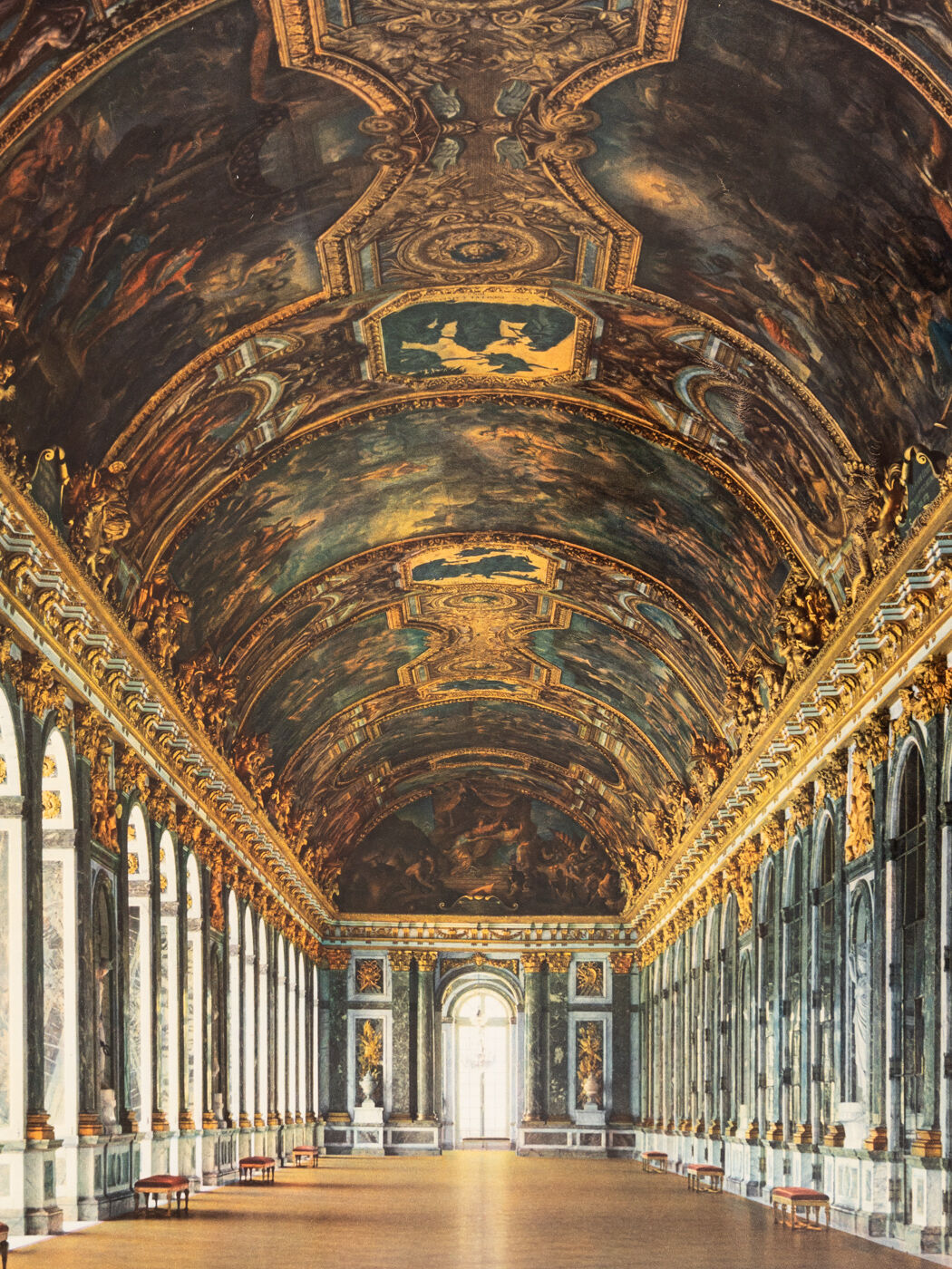 Versaille - La Galerie des Glaces, Travel Poster, 87 x 123 cm