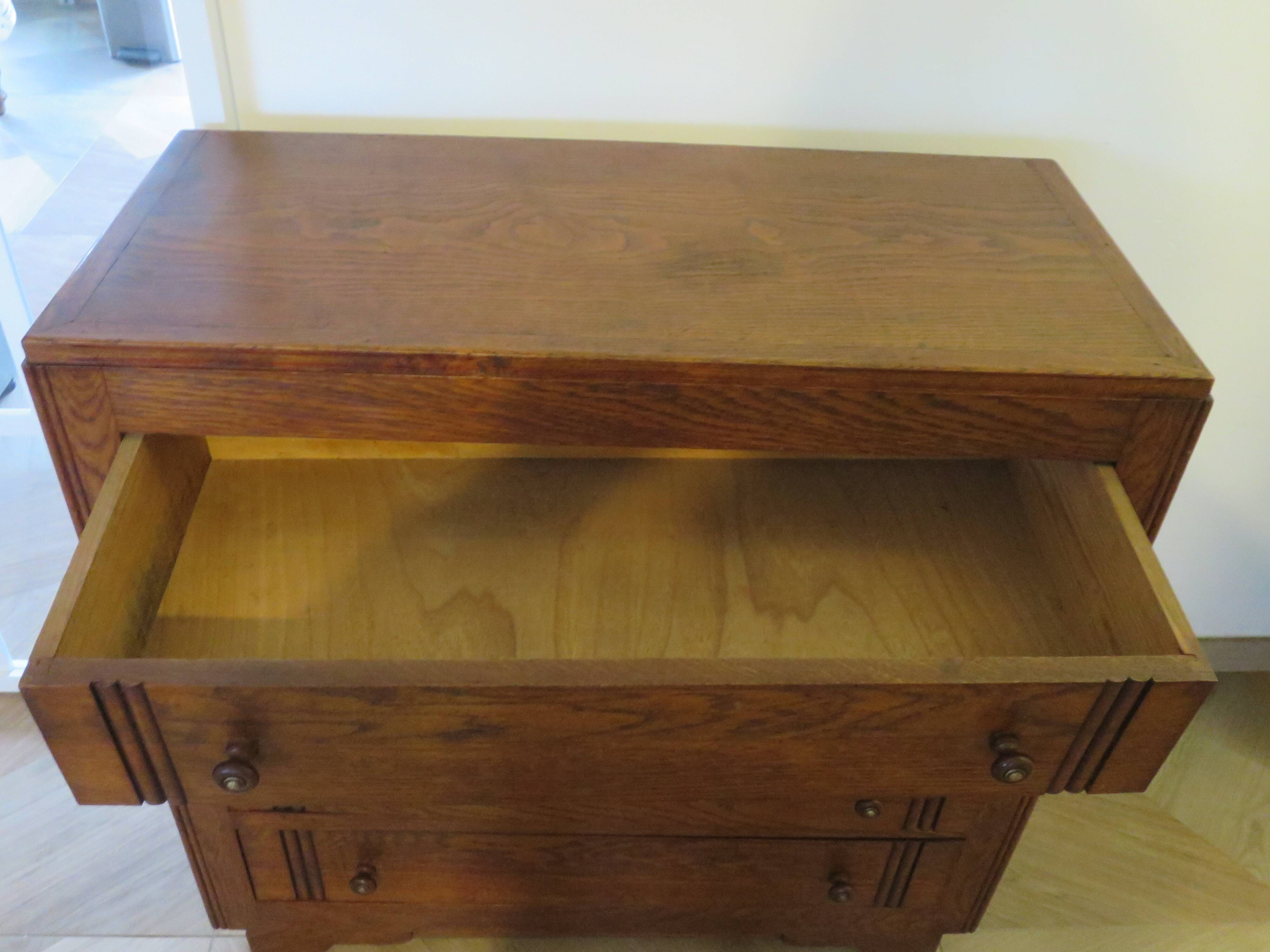 Rare - Jolie commode 4 tiroirs -Vintage - Frêne - Années 50