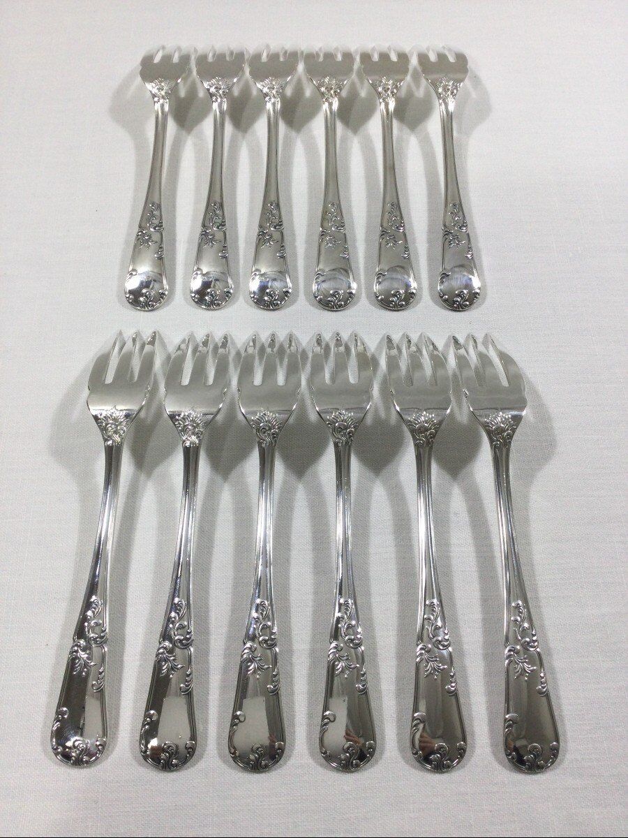 Ensemble de 12 couteaux français Frionnet François, métal argenté 27042510 - France