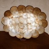 Oval cup in mother-of-pearl