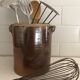 Vernified sandstone pot, country kitchen