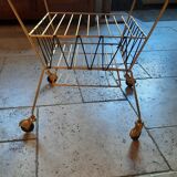 Desserte porte revue à roulette