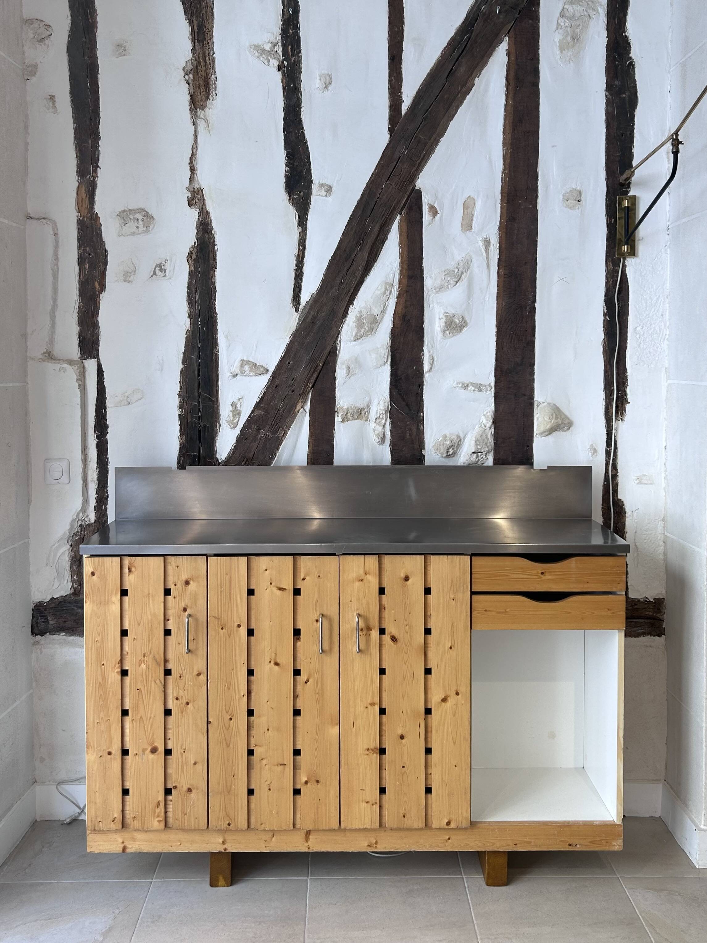 Charlotte Perriand, Les Arcs, Kitchen cupboard 1960